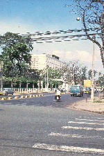 View of approach to U.S. Embassy.