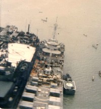 USS Benewah with LST