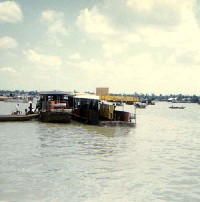 A Shell Corporation Boat Gasoline Station.